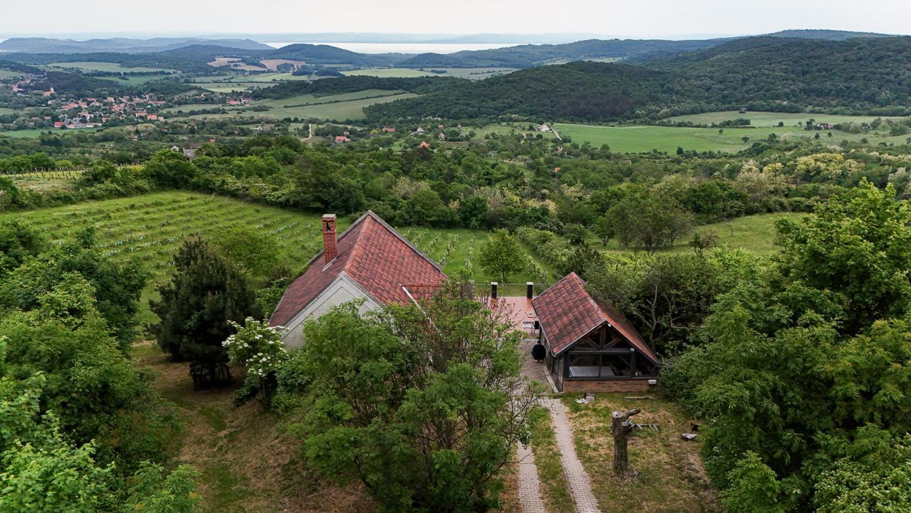 Borospince Vendeghaz Villa Pécsely Buitenkant foto
